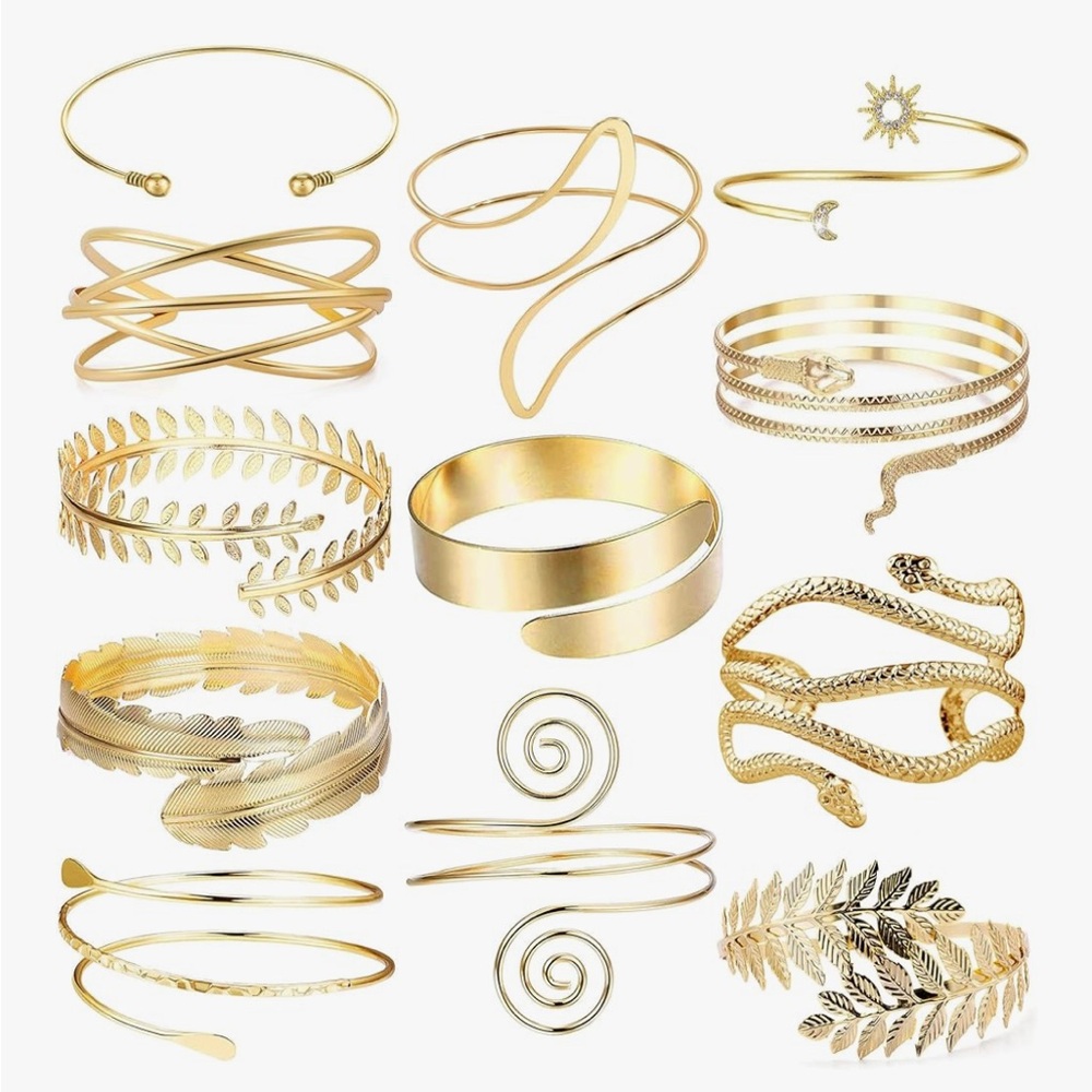 Chic Gold Bracelet/Arm Cuff Collection